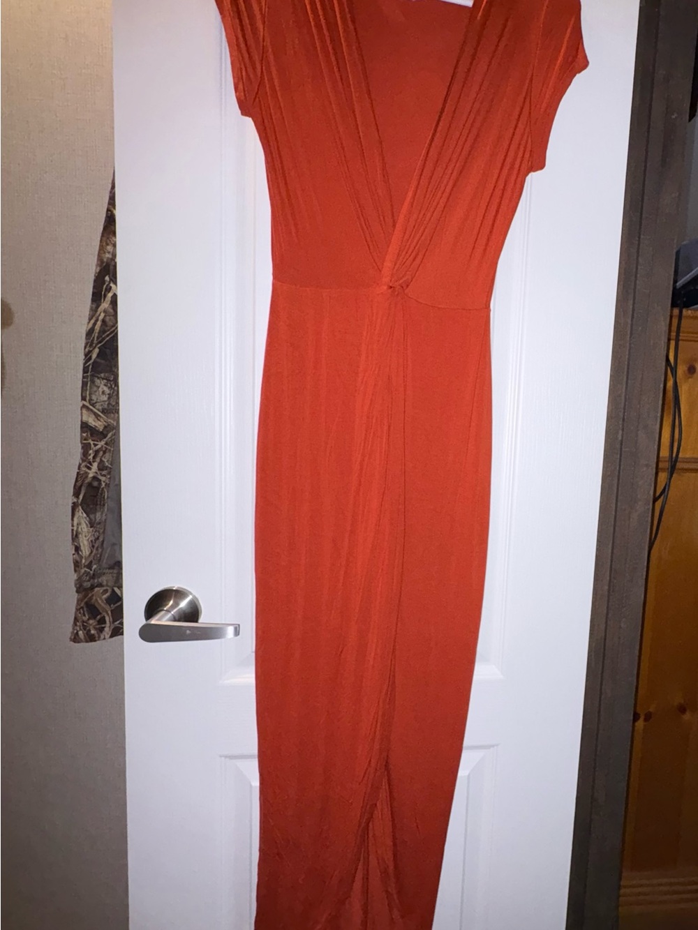 Burnt Orange Tight Fitting Dress